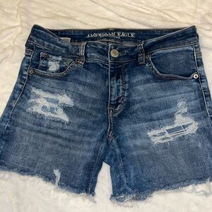 American Eagle Midi Jean Shorts